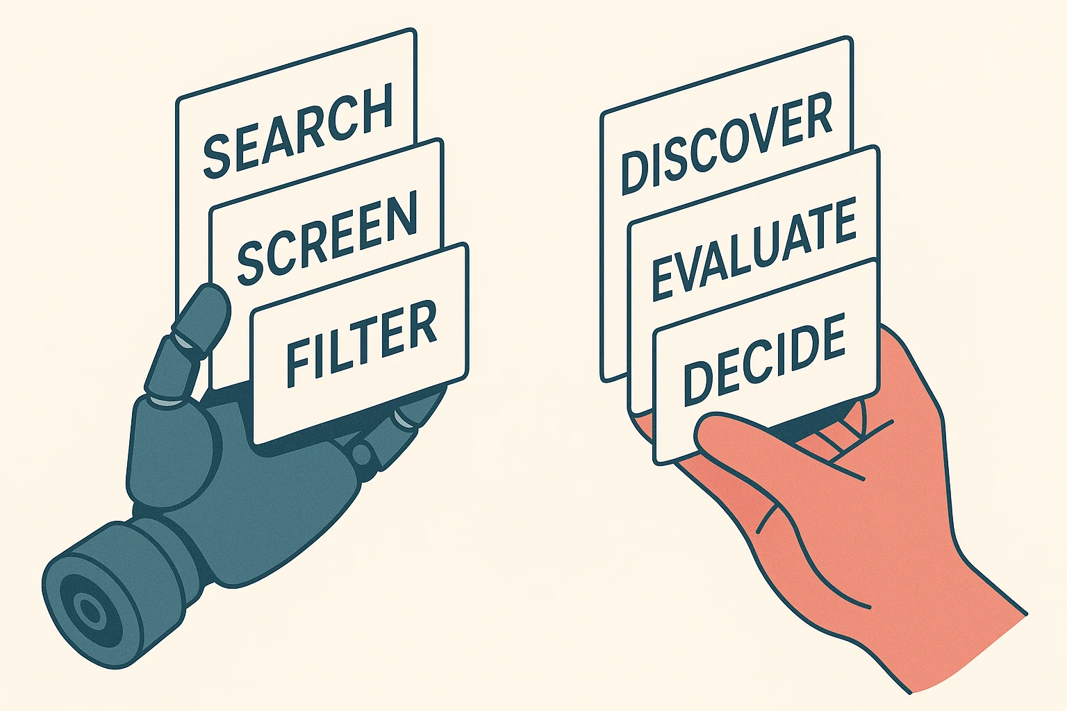 Separating low-judgment tasks for AI from high-judgment tasks for humans